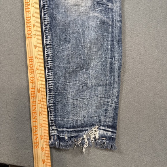 Rock Revival Arjean Easy Ankle Skinny Jeans Buckle Womens 28 Stretch RHINESTONE - Picture 8 of 13